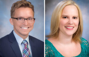 Carl Carter and Erin Maxwell of Arkansas Blue Cross & Blue Shield.