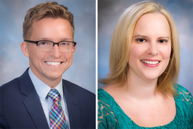 Carl Carter and Erin Maxwell of Arkansas Blue Cross & Blue Shield.