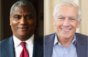 Rodney Slater and Wes Clark