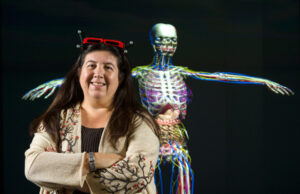 Carolina Cruz-Neira is taking the virtual reality programs from UALR&rsquo;s Emerging Analytics Center on the road to conferences across the country and in Europe.