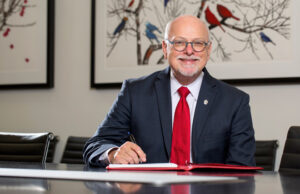 University of Arkansas Chancellor Joseph Steinmetz.