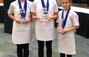 Team members of the Sugar Sweets team: (from left) Rachel Reynolds, Alli Swatsenbarg and Shelby Whitehurst.