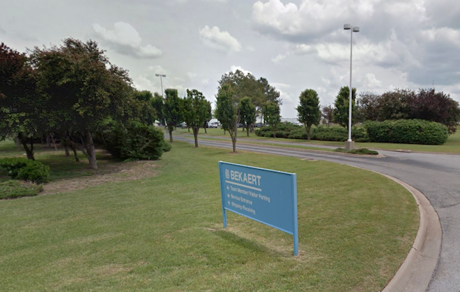The&nbsp;Bekaert plant in Rogers.