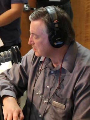 Ben Fry, on air at UALR Public Radio in Little Rock.