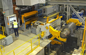 The skin pass mill at Big River Steel near Osceola.