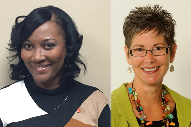 Cassandra Steele of the Arkansas chapter of the American Heart Association | Ann Bowick Owen of the 2016 Arkansas Cornbread Festival