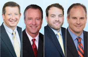 Kevin Huchingson, Mark Bentley, Isaac Smith and Steve Lane of Colliers International Arkansas.