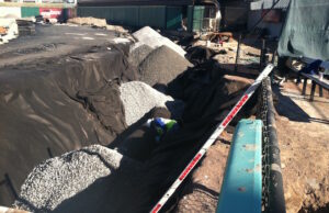 The repair process for the sinkholes at Dickey-Stephens Park required a replacement of the drainage system.&nbsp;