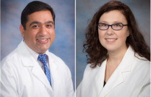 Dr. Shyam Dang and Dr. Kristin Patton of Saline Memorial Hospital at Benton.