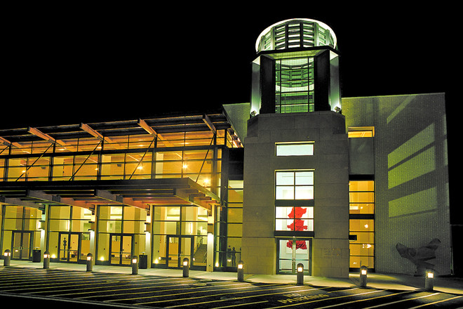 The Hot Springs Convention Center, adjacent to the Bank of the Ozarks Arena in Hot Springs.