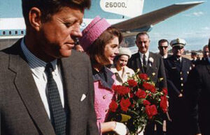 JFK and Jackie arrive in Dallas on Nov. 22, 1963.&nbsp;