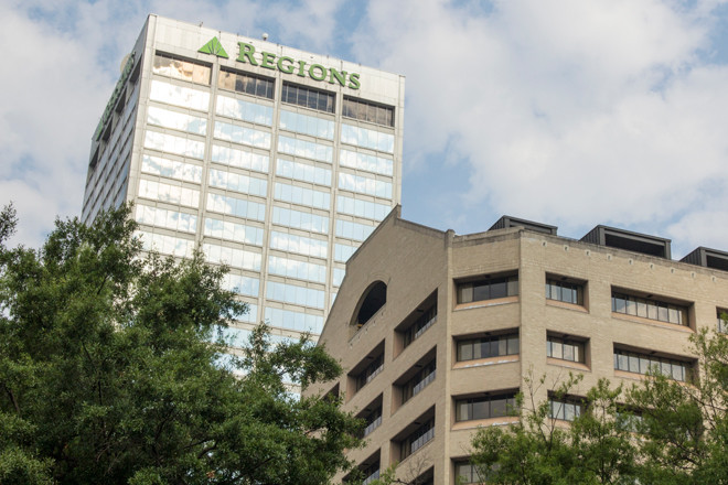 Regions Center in downtown Little Rock.