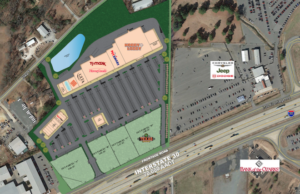 The location off of Interstsate 30 for the future Shoppes at Benton. Stores include Ulta, TJ Maxx, Home Goods, Pet Smart and Hobby Lobby.