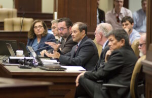 Members of The Stephen Group, presenting its findings in October to the&nbsp;Health Care Reform Legislative Task Force.