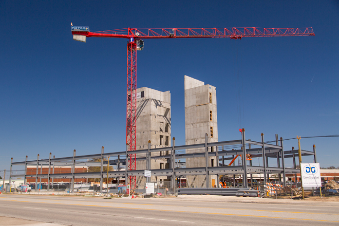 8W Center, under construction in Bentonville.
