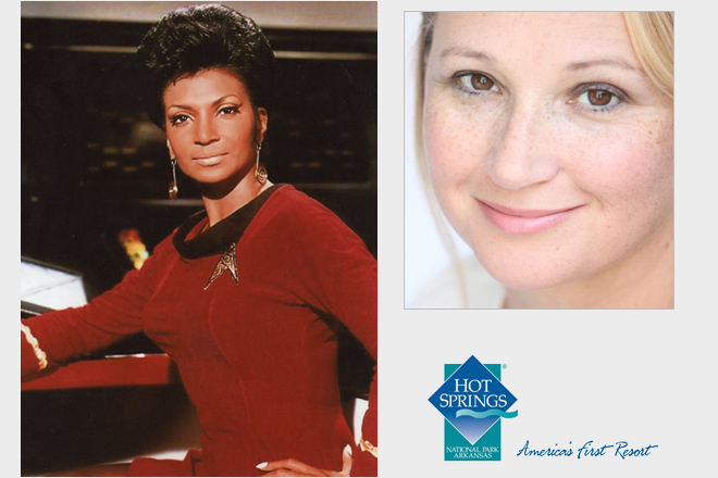 Actress Nichelle Nichols (top left) and children&rsquo;s author Jennifer L. Holm are scheduled to appear at Spa-Con, Sept. 23&ndash;25, at the Hot Springs Convention Center.