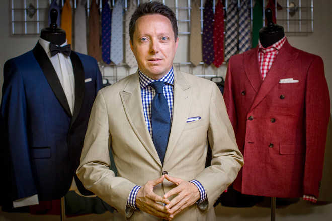 Jamie Davidson, founder and lead designer of Strong Suit Clothing.