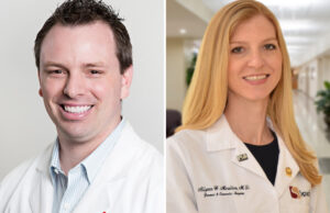 Justin Yancey of St. Bernards Healthcare in Jonesboro | Allyson Weedn Moulton of Sparks Health System in Fort Smith.