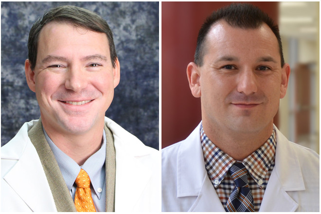 Dr. John F. Rians of the White River Medical Center in Batesville. | Matt Burrous of Sparks Clinic Lung Center in Fort Smith.