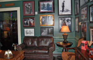 The cigar room in the 1836 Club.
