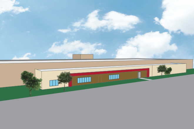 A rendering of the Tyson Incubation Center in Springdale.