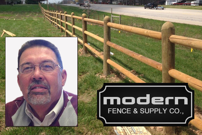Former Arvest Bank executive Mike McFarland (inset), one of the new owners of Modern Fence & Supply Co. in Springdale.