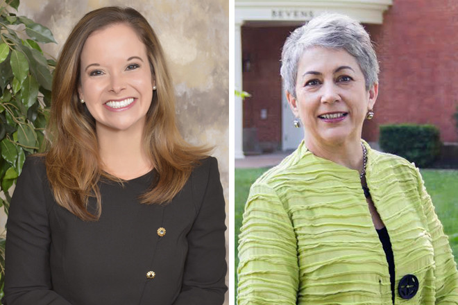 Ashley Buchman of Arkansas State University-Newport | Ann Turney of Lyon College in Batesville