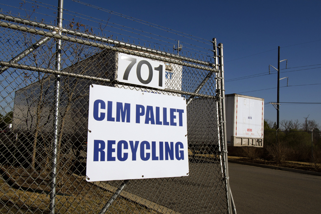 CLM Pallet Recycling facility at 701 Carnahan Drive in Maumelle.