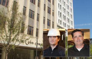 The Main Street Lofts project consists of three buildings. Shown in inset: Scott Reed, Manly Roberts