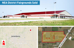 The property has six buildings, including an 115,000-SF exhibit building, and nearly 78 acres of land.