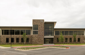 Kirk Road Office Park’s 32,000-SF building at 1400 Kirk Road.