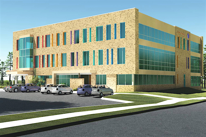 A rendering of the&nbsp;David M. Clark Center for Safe and Healthy Children at Arkansas Children's Hospital.
