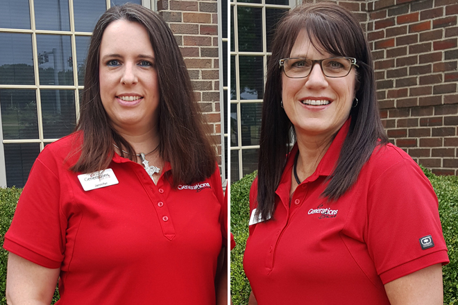 Jennifer Garcia and Dana Ferguson of Generations Bank.