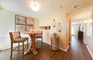 Inside a renovated apartment home at Overbrook Apartment Complex.&nbsp;