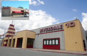 The Riverdale 10 in Little Rock and its sister theater, the Hot Springs Mall Cinema (inset).