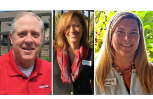 Joe Ruddell, Bryn Bagwell , and Mendee Marinoni of Generations Bank in Fayetteville.