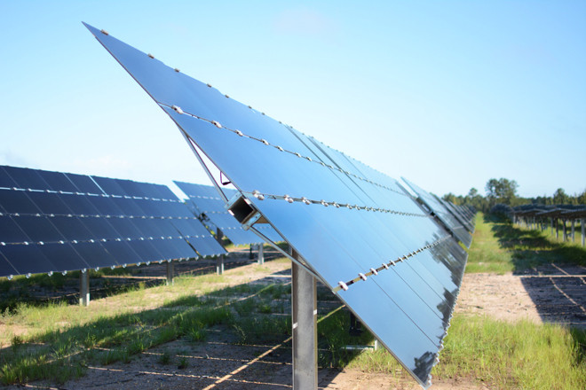 On a peak day in August, this solar array in East Camden supplied 12 megawatts of power for Ouachita Electric Cooperative Corp.