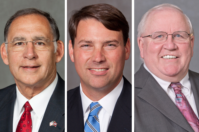 U.S. SENATE CANDIDATES: Republican John Boozman, Democrat Conner Eldridge and Libertarian Frank Gilbert