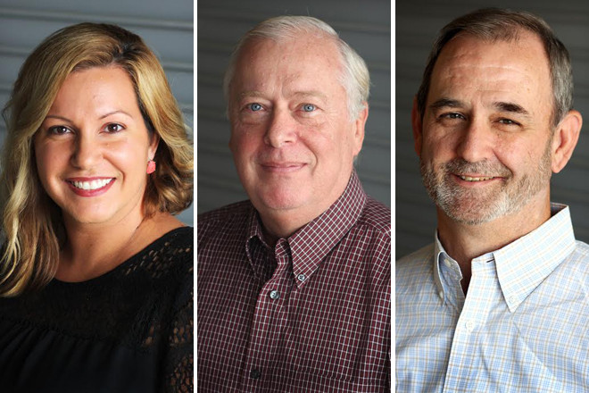 Karla Gabrion, Mike Pelley and Casey Winters of Magna IV