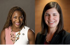 Krista Smith (left), UALR's new senior development director, and Christina Smith, the university's new director of development and external relations for the College of Social Sciences & Communication.&nbsp;
