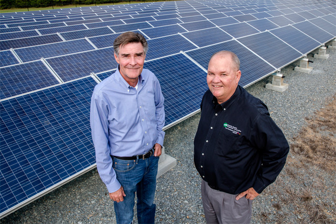 Mark Lundy of South Arkansas Telephone Co. and Mark Cayce of Ouachita Electric Cooperative have teamed up to offer broadband to customers in their market.