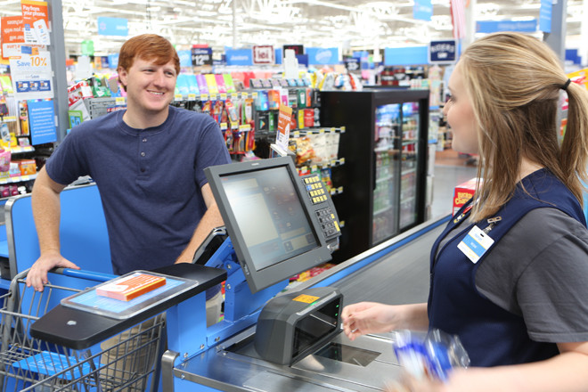 Wal-Mart began paying its workers at least $9 an hour last year.