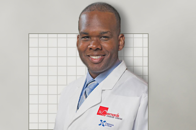 Dr. Christian Okoye of the Ben E. Owens Cancer Treatment Center at St. Bernards Healthcare