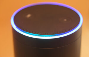 Amazon Echo, the voice recognition streaming device from Amazon.