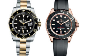 The Rolex Black Submariner Rolex and Yacht-Master Rolex (configurations and price packages may vary)
