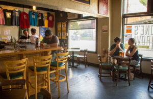 Inside Stone's Throw Brewing at 402 E. Ninth St.