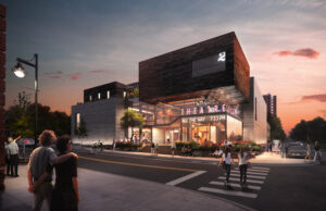 An artist's rendering of the new&nbsp;TheatreSquared in Fayetteville.