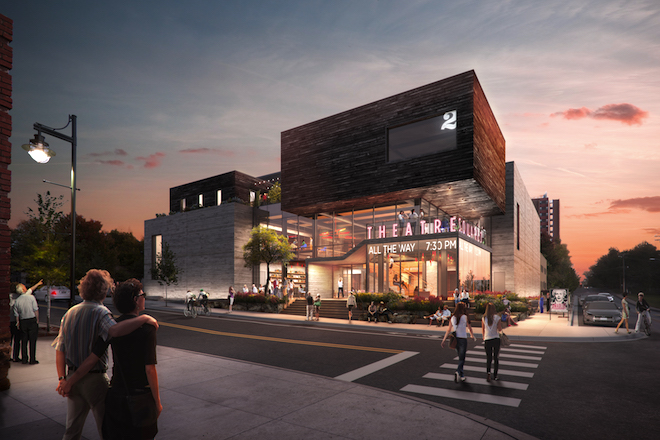 An artist's rendering of the new&nbsp;TheatreSquared in Fayetteville.