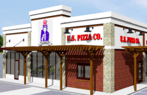 Rendering of the new U.S. Pizza Co. restaurant in Jonesboro