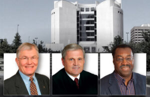 From left: Judges Duane Benton, Bobby Shepherd and Lavenski Smith of the U.S. 8th Circuit Court of Appeals
